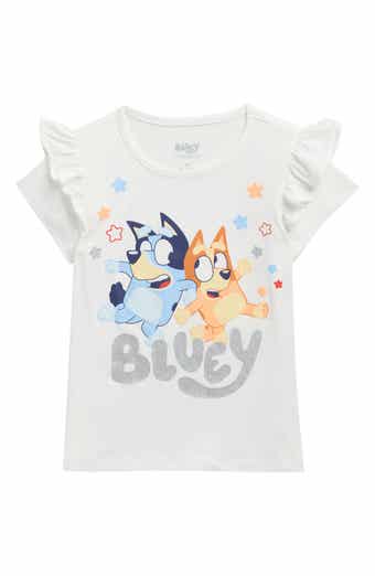 Kids' Bluey Flutter Sleeve Graphic T-Shirt