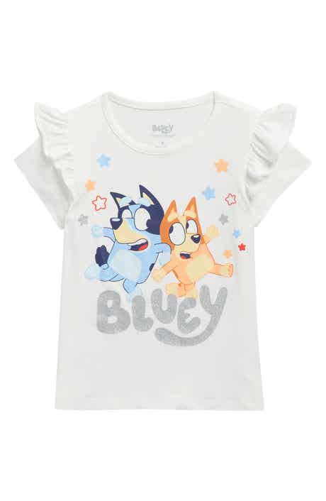 Happy Threads Kids' Bluey Flutter Sleeve Graphic T-Shirt