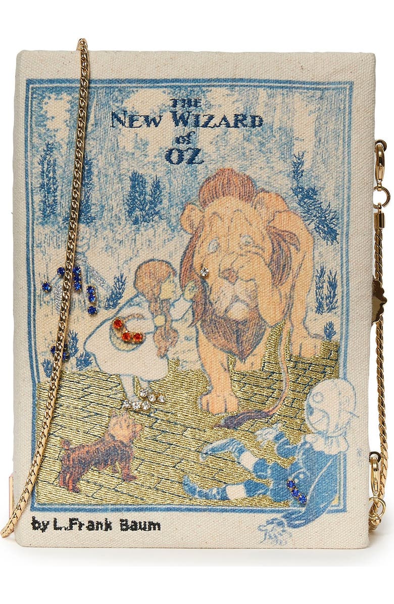 Lele Sadoughi The New Wizard Of Oz Book Clutch, Alternate, color, Yellow Brick