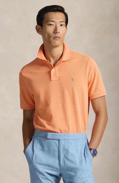 Polo Ralph Lauren The Iconic Cotton Mesh Polo In Orange