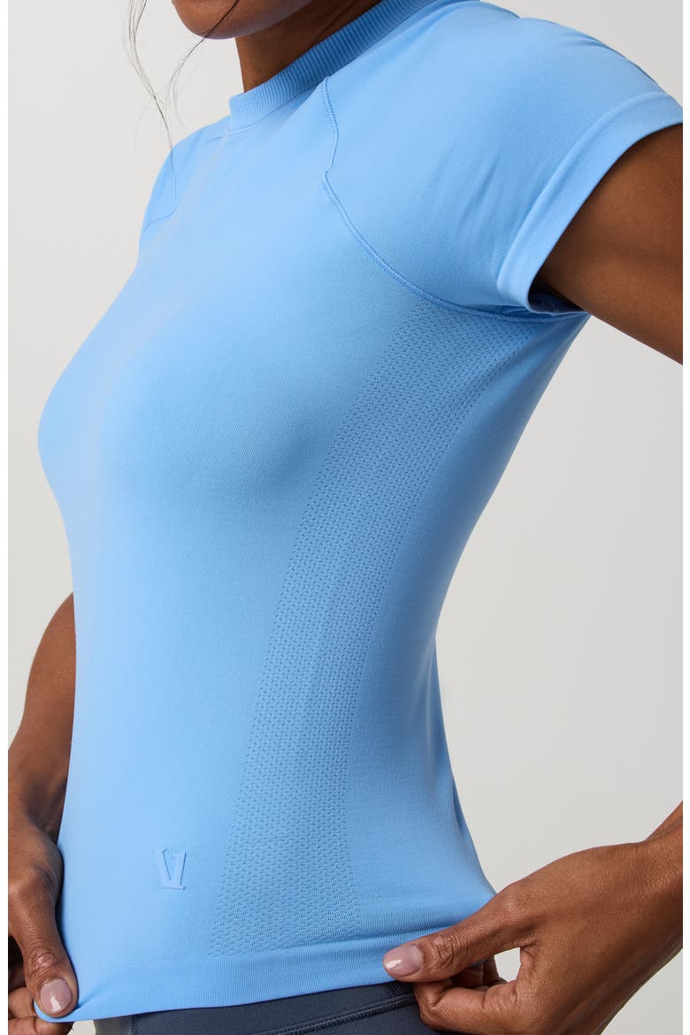 S/S SURGE SEAMLESS TEE, Alternate, color, OASIS BLUE