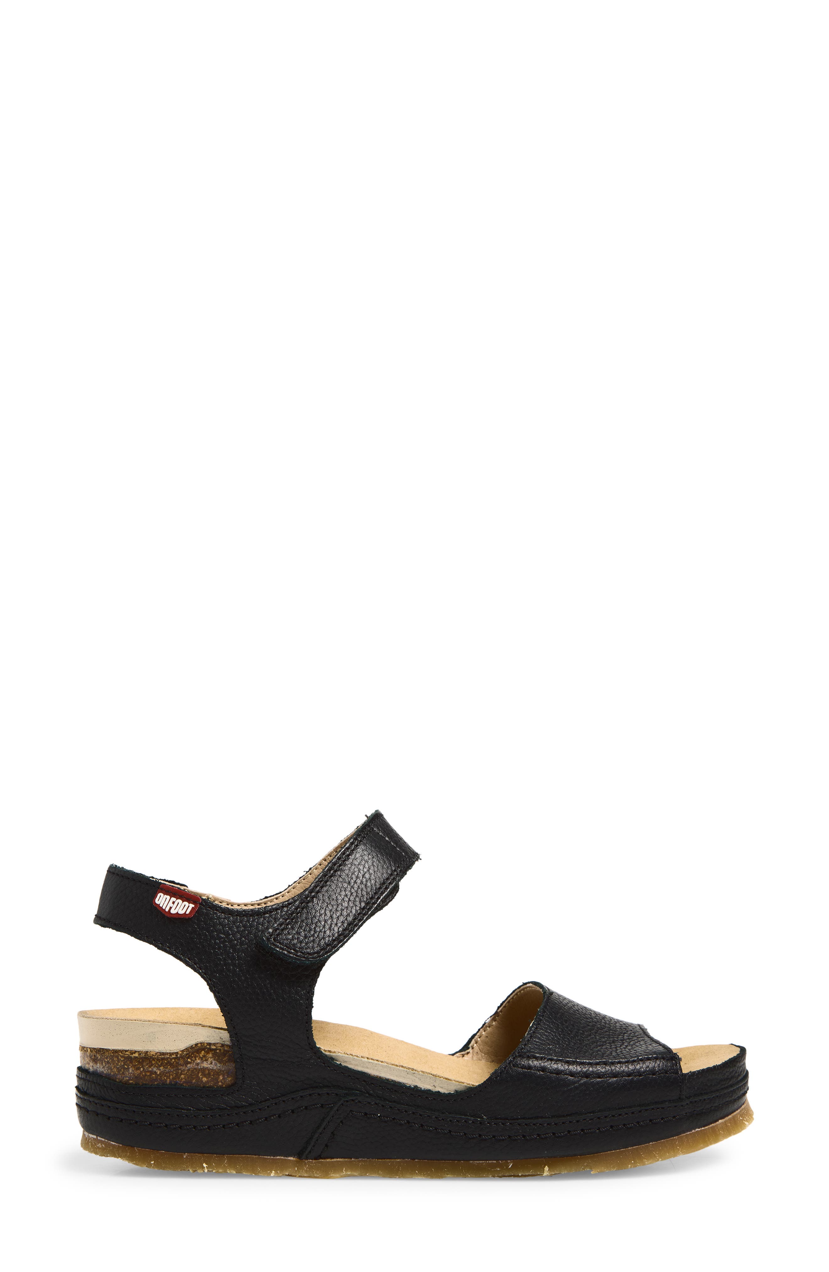 On Foot Cynara Platform Sandal, Alternate, color, Black