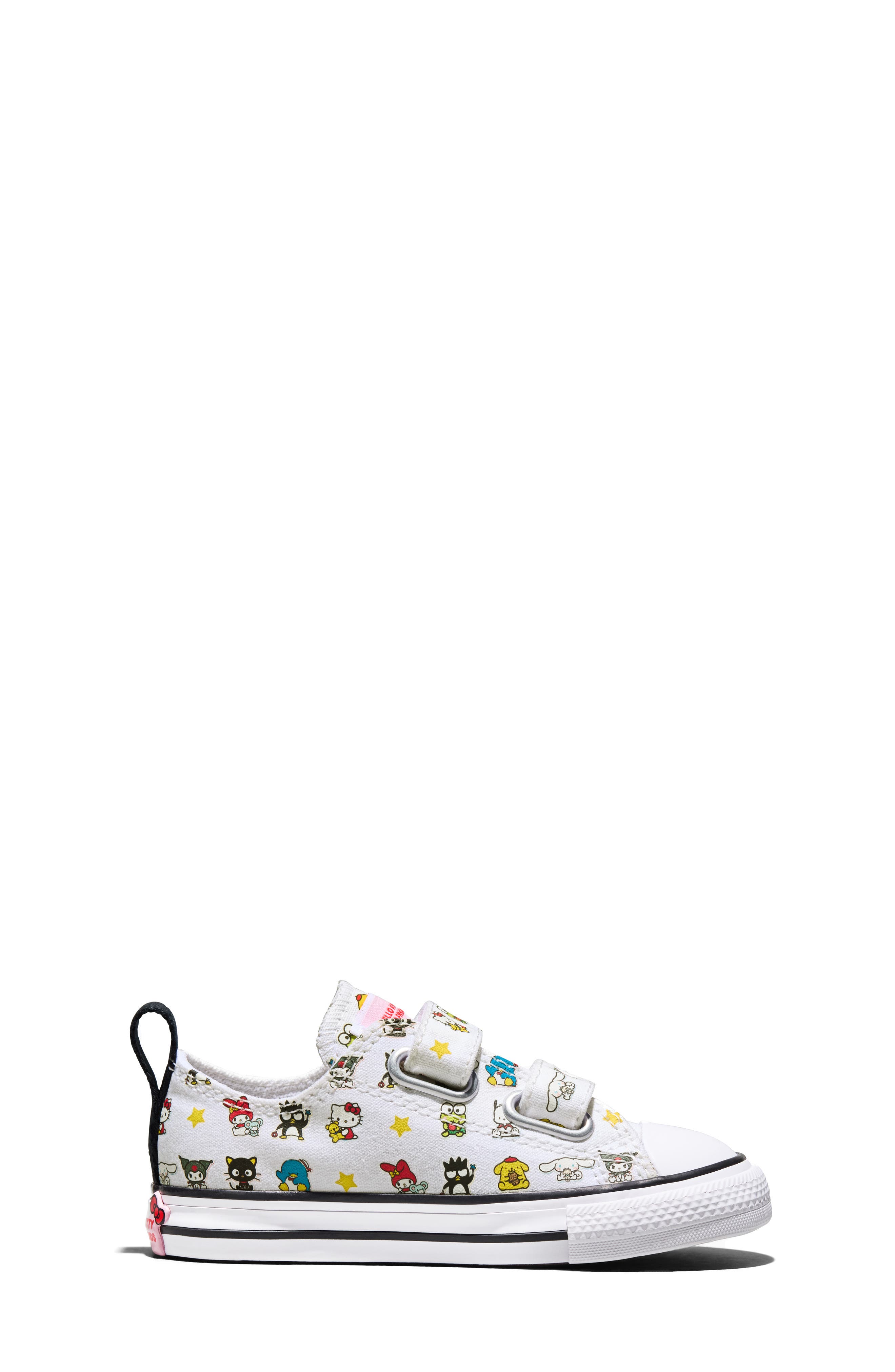 Converse Kids' x Hello Kitty<sup>®</sup> and Friends Chuck Taylor<sup>®</sup> All Star<sup>®</sup> 2V Sneaker, Alternate, color, White/ Black/ White