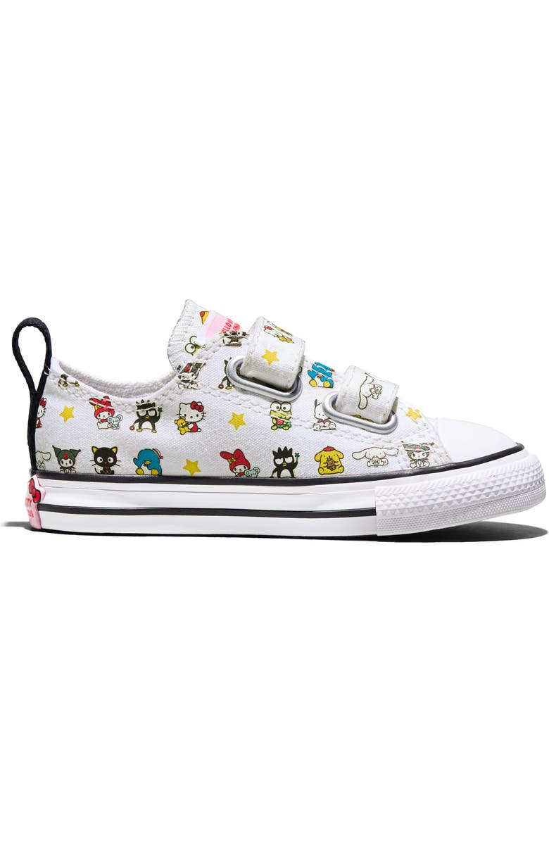 Converse Kids' x Hello Kitty<sup>®</sup> and Friends Chuck Taylor<sup>®</sup> All Star<sup>®</sup> 2V Sneaker, Alternate, color, White/ Black/ White