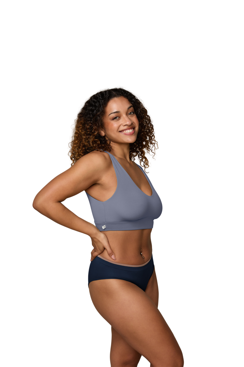 Bliss Bralette, Alternate, color, Steel