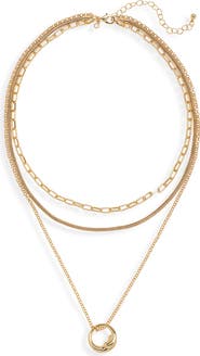 NORDSTROM RACK Layered Chain Necklace