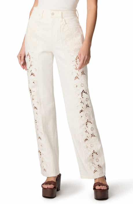 Sawyer Embroidered Straight Leg Jeans