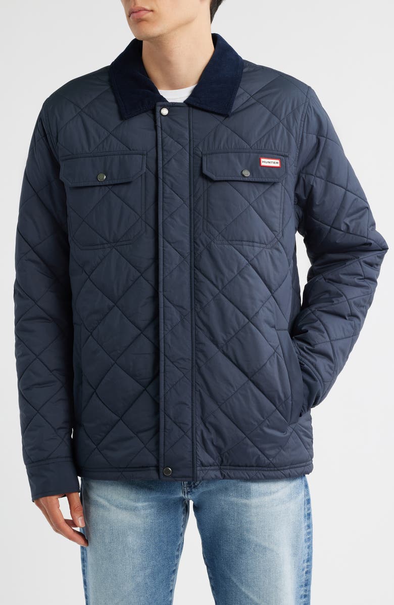 Hunter Bell Quilted Barn Jacket, Alternate, color, Naval Academy