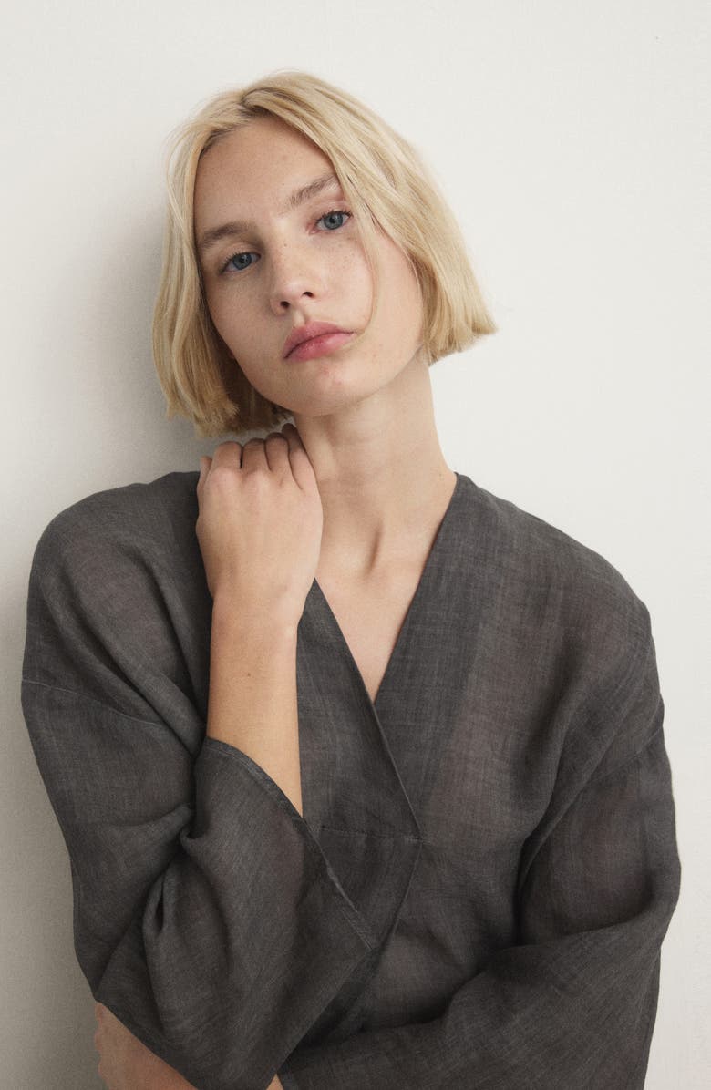 MANGO Ramie Caftan, Alternate, color, 