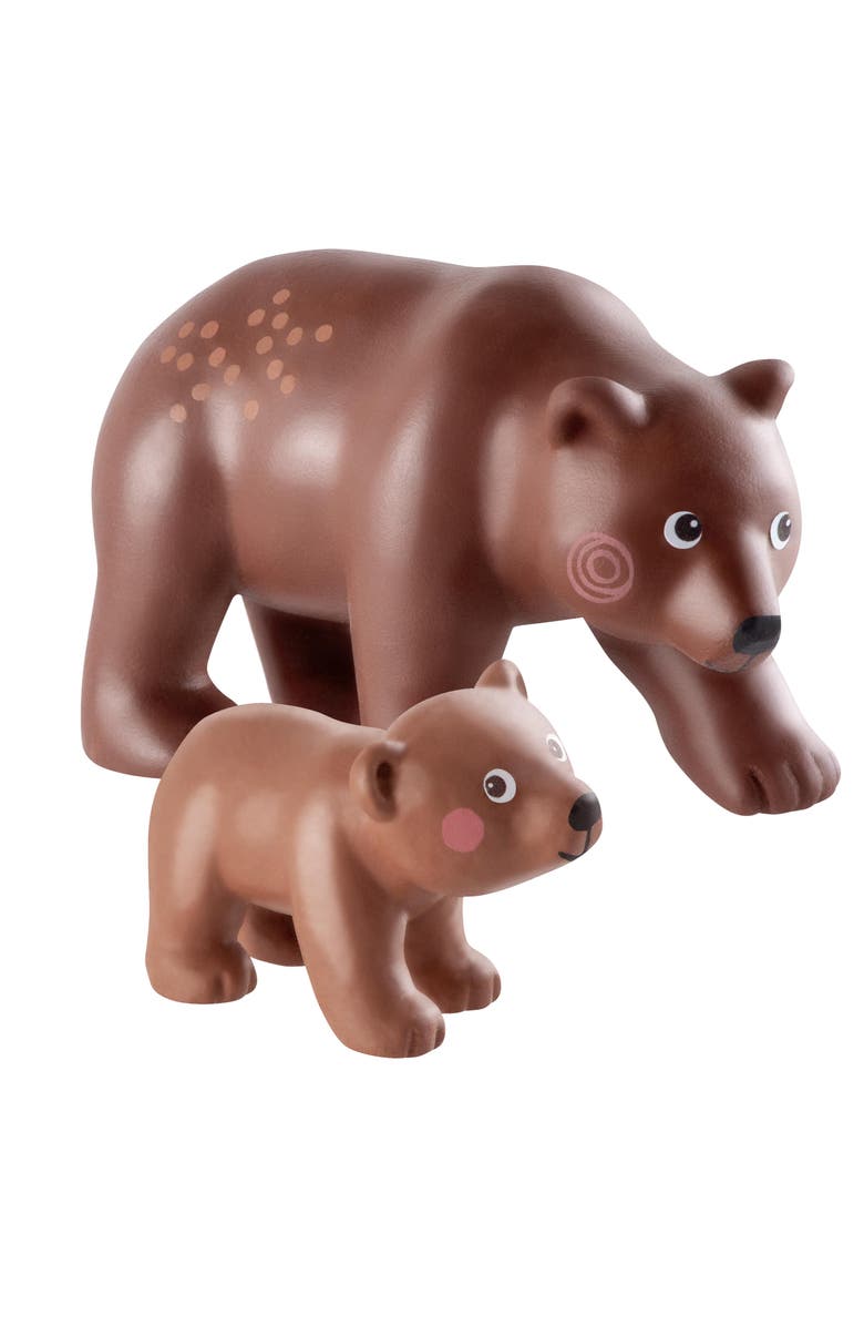 HABA Little Friends Forest Animals Multi-Pack Playset with 4 Chunky Plastic Toy Figures for Ages 3+, Alternate, color, Multi