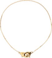 UNODE50 18K Gold-Plated Necklace with Interlocking Carabiner Detail