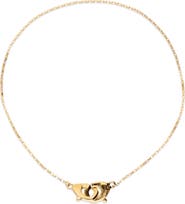 UNODE50 18K Gold-Plated Necklace with Interlocking Carabiner Detail