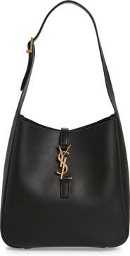 Saint Laurent Small Le 5 à 7 Leather Hobo