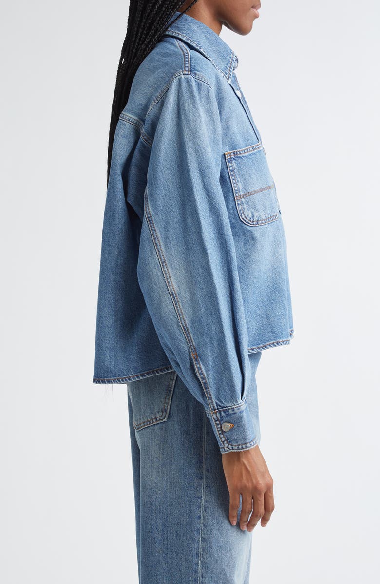 Haikure Wanda Denim Button-Up Shirt, Alternate, color, Mediterranean Blue