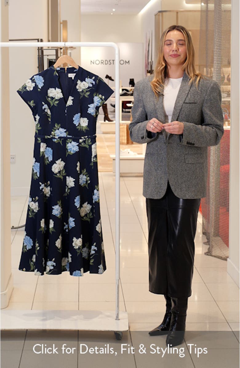 Jasmeen Floral Midi Dress, sales video thumbnail