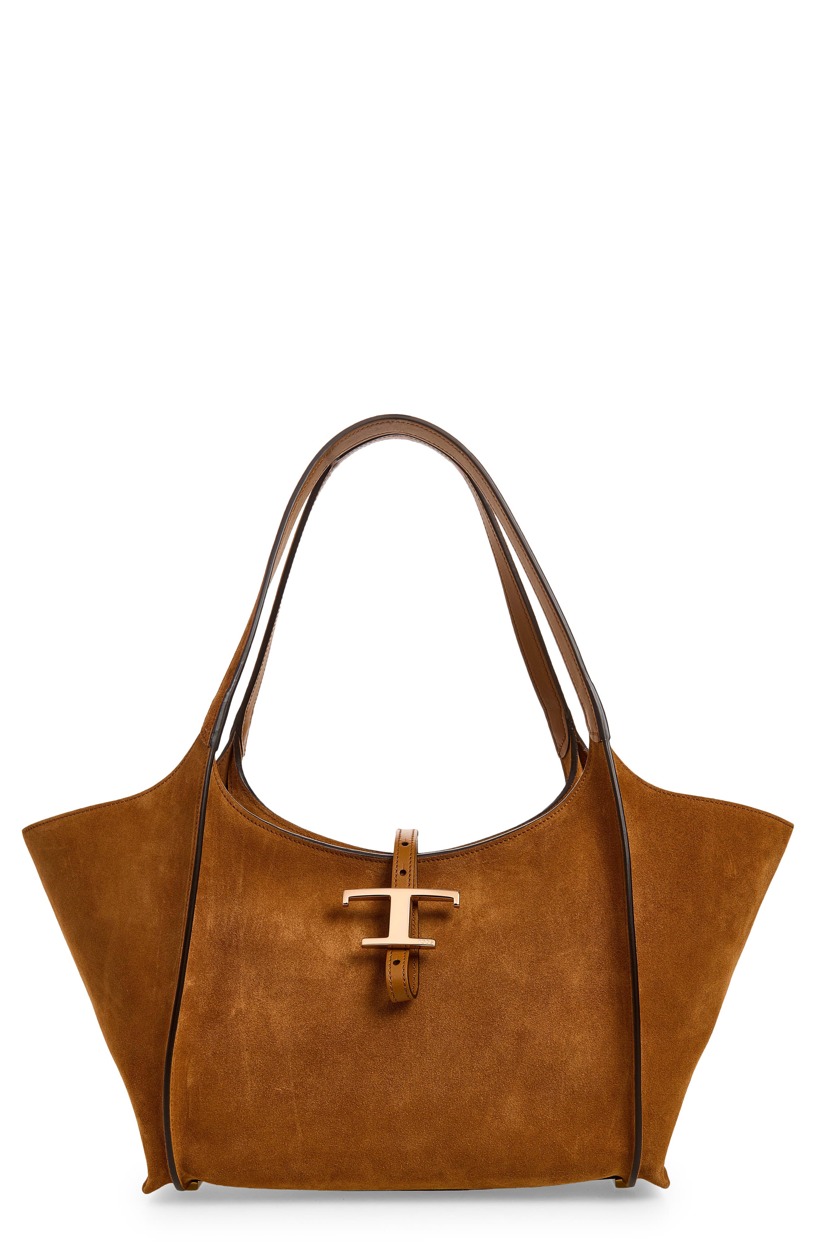 Small T-Timeless Shopper, Main, color, TERRA/ CAMMELLO