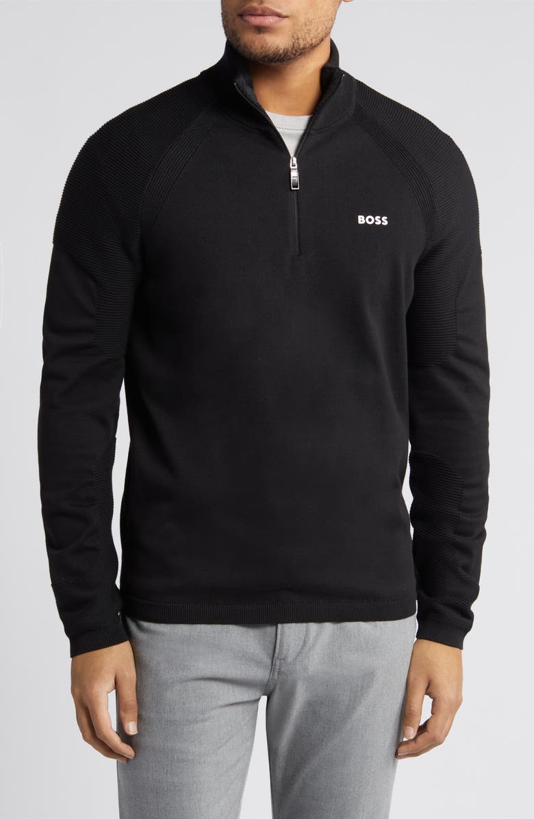 BOSS Perform-X Quarter Zip Pullover, Main, color, 