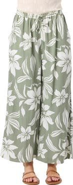 O'Neill Rosalie Floral Wide Leg Ankle Pants