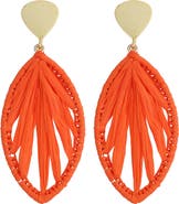 Panacea Rattan Marquise Drop Earrings