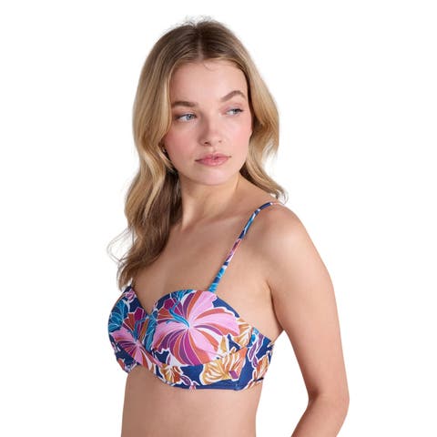 Docks Flowers Bandeau Bikini Top