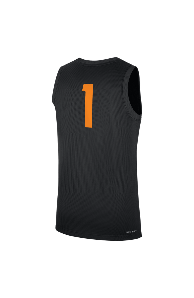 Nike Men's Nike #1 Black Tennessee Volunteers  Replica Basketball Jersey, Alternate, color, Black