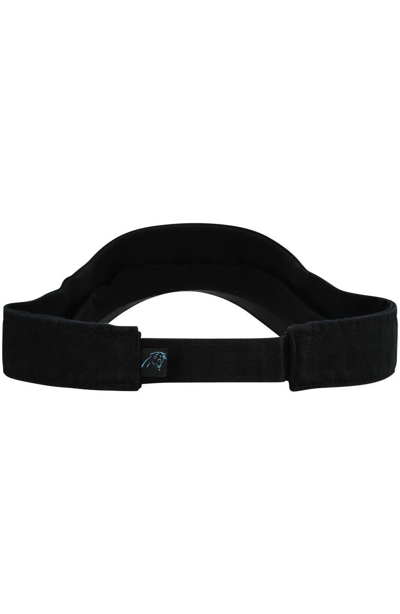 '47 Men's '47 Black Carolina Panthers Clean Up Visor, Alternate, color, 