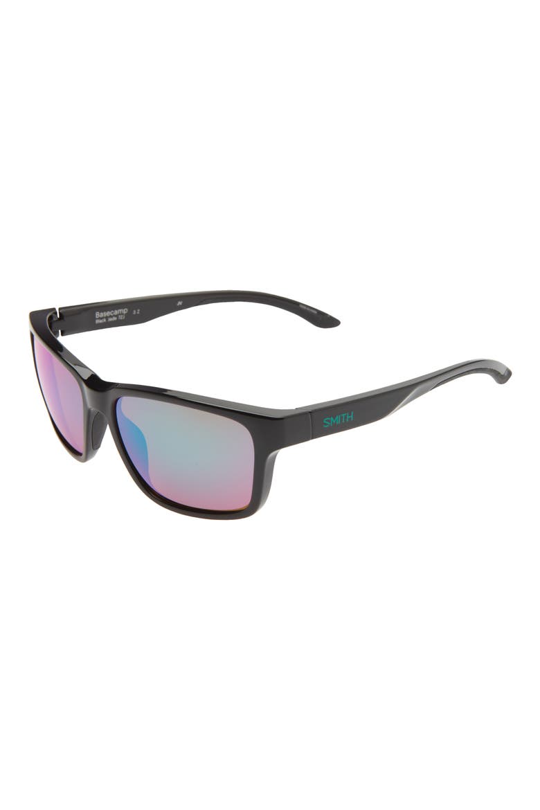 Basecamp 58mm ChromaPop™ Polarized Sport Sunglasses, Alternate, color, BLACK JADE/ OPAL MIRROR