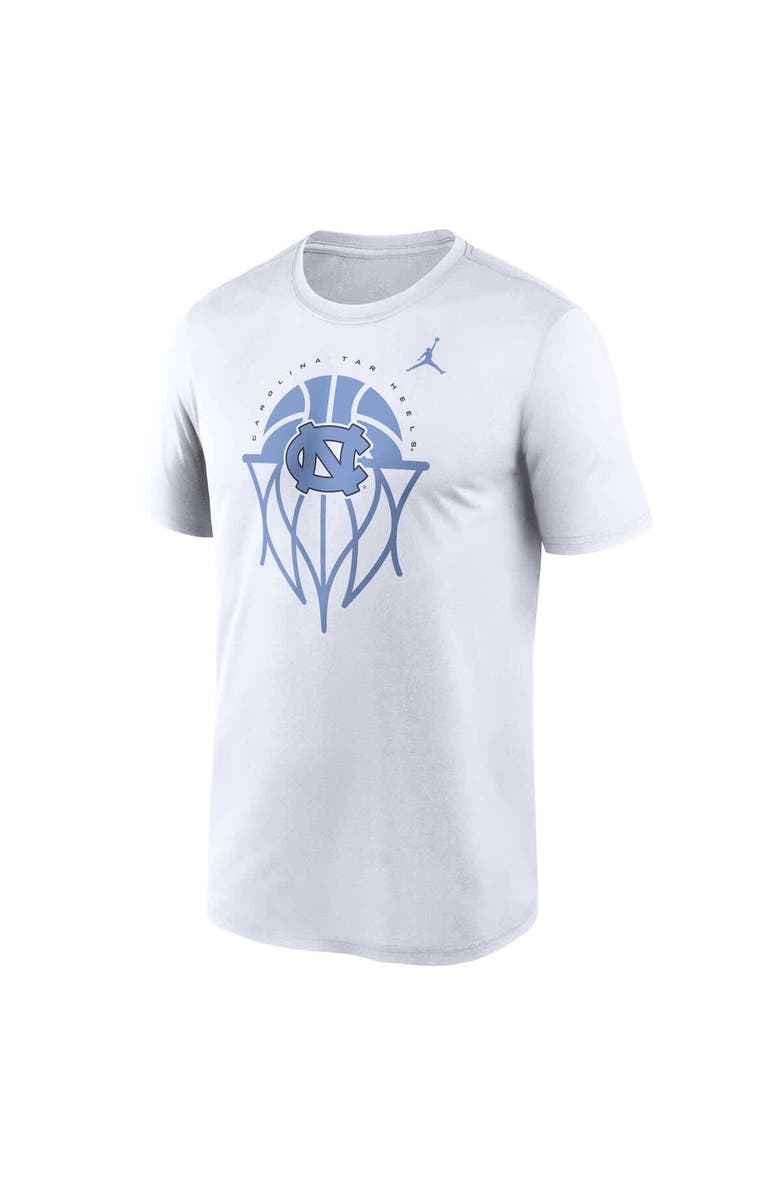 Jordan Brand Men's Jordan Brand White North Carolina Tar Heels Basketball Icon Legend Dri-FIT T-Shirt, Alternate, color, White