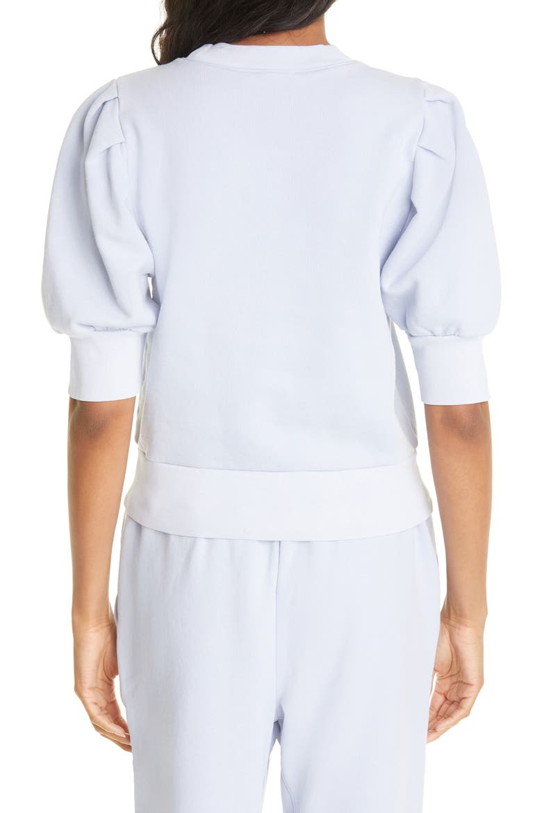 Puff Sleeve Sweatshirt, Alternate, color, DEW