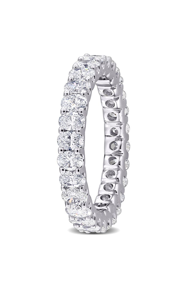 2-1/4 CTW Lab-Grown Diamond Oval Eternity Ring 14k, Alternate, color, White Gold
