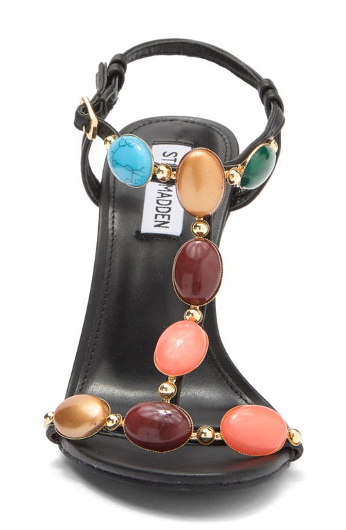 Steve Madden Donya T-strap Sandal In Black Multi