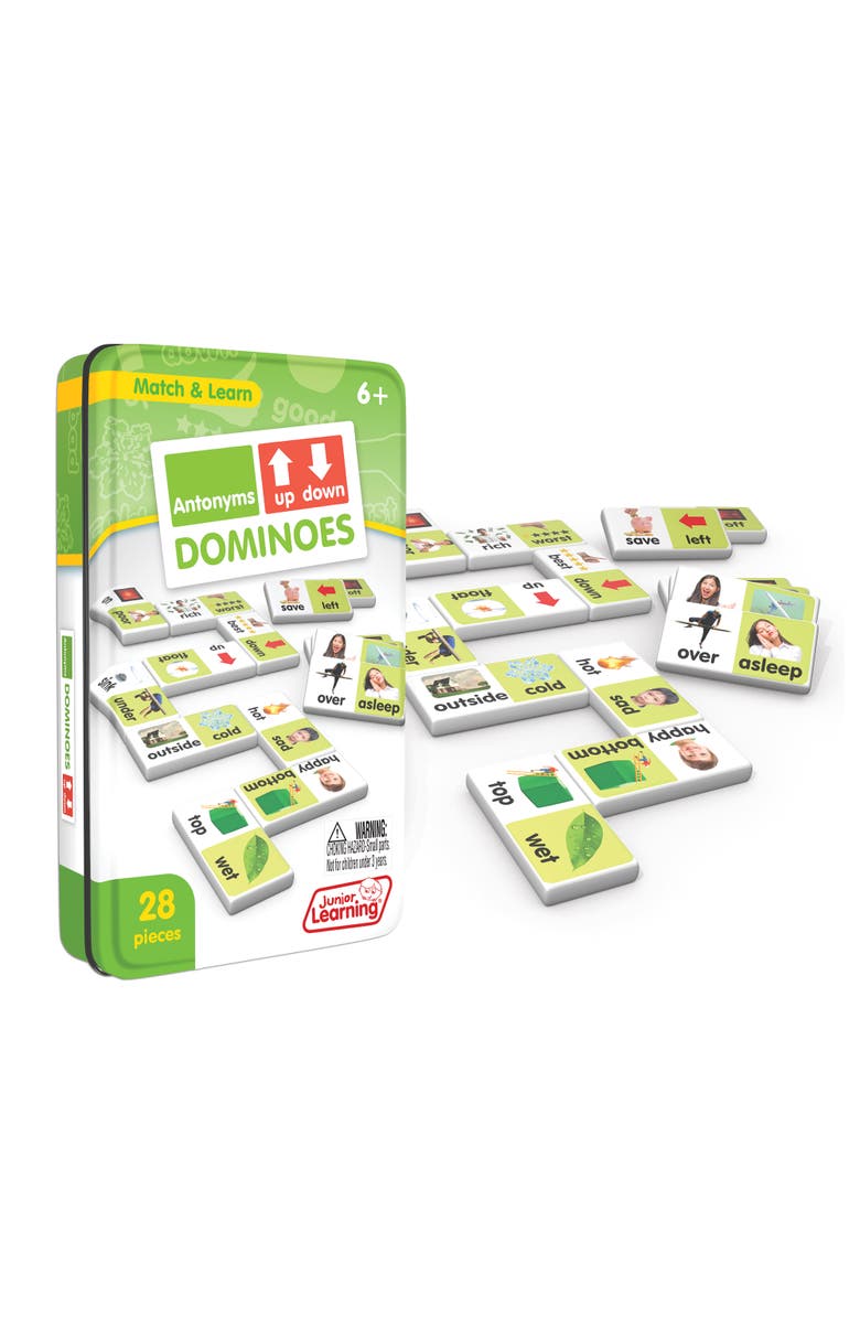 Junior Learning Antonyms Dominoes, Alternate, color, Multicolored