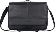 Kenneth Cole Colombian Leather Crossbody Laptop Case & Tablet Messenger Bag