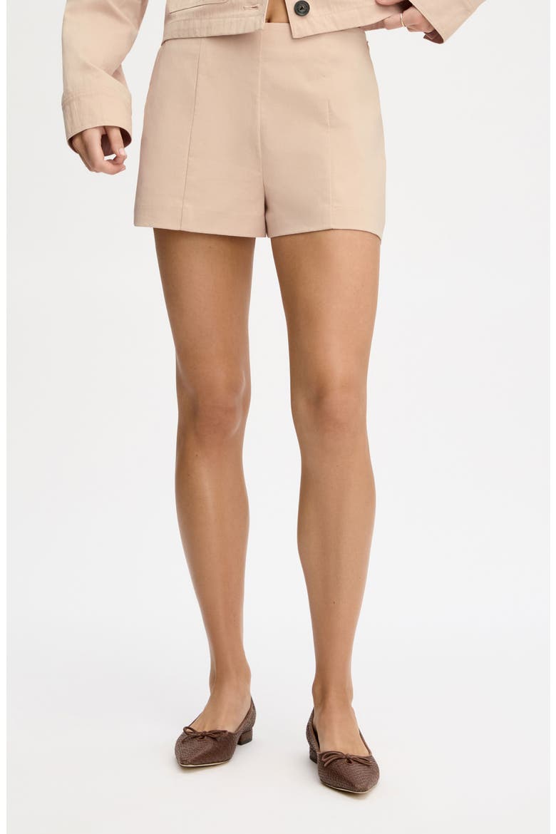 Front Seam Shorts, Main, color, SAND