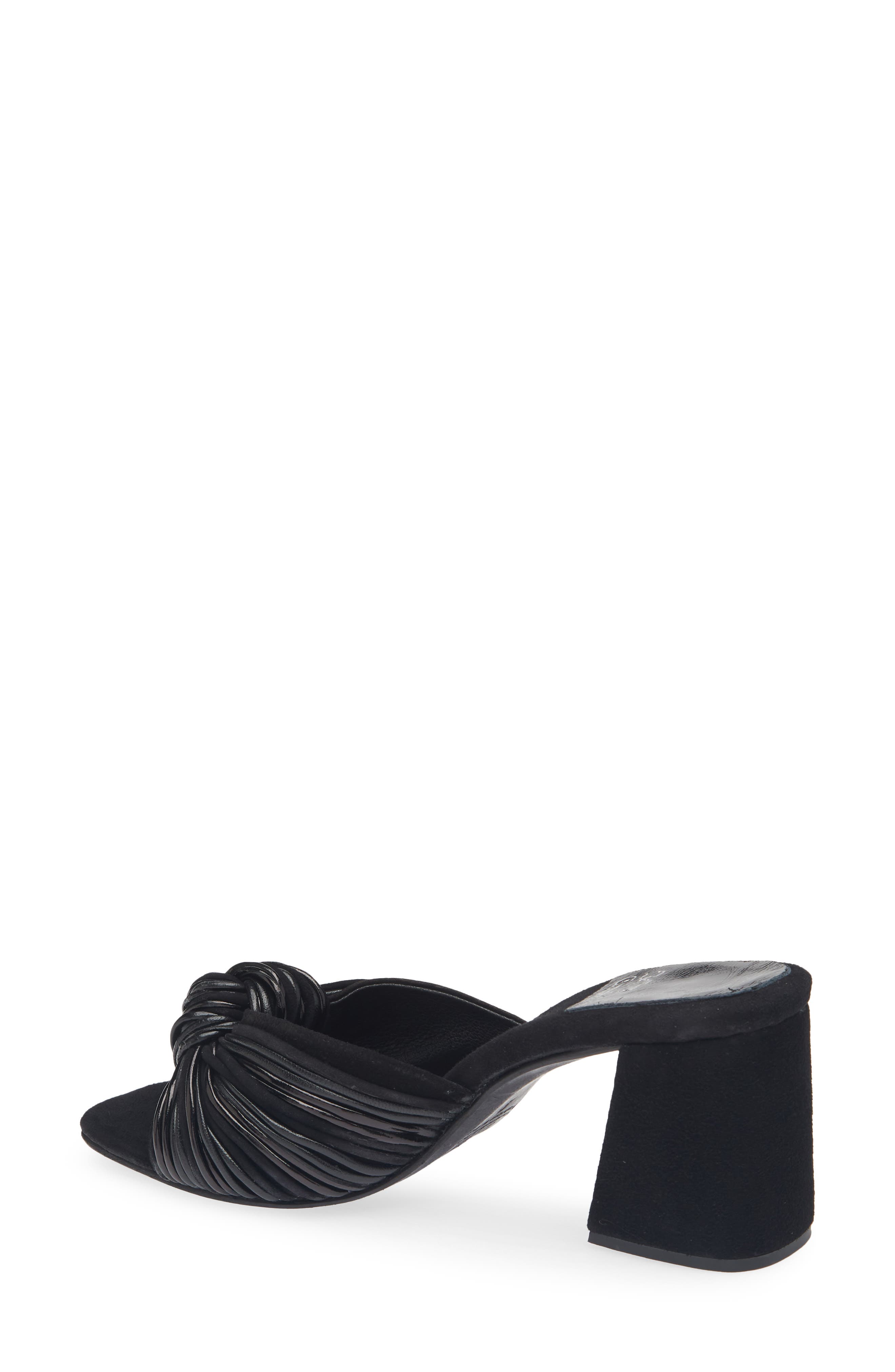 Jeffrey Campbell Melonger Slide Sandal, Alternate, color, Black Suede Combo