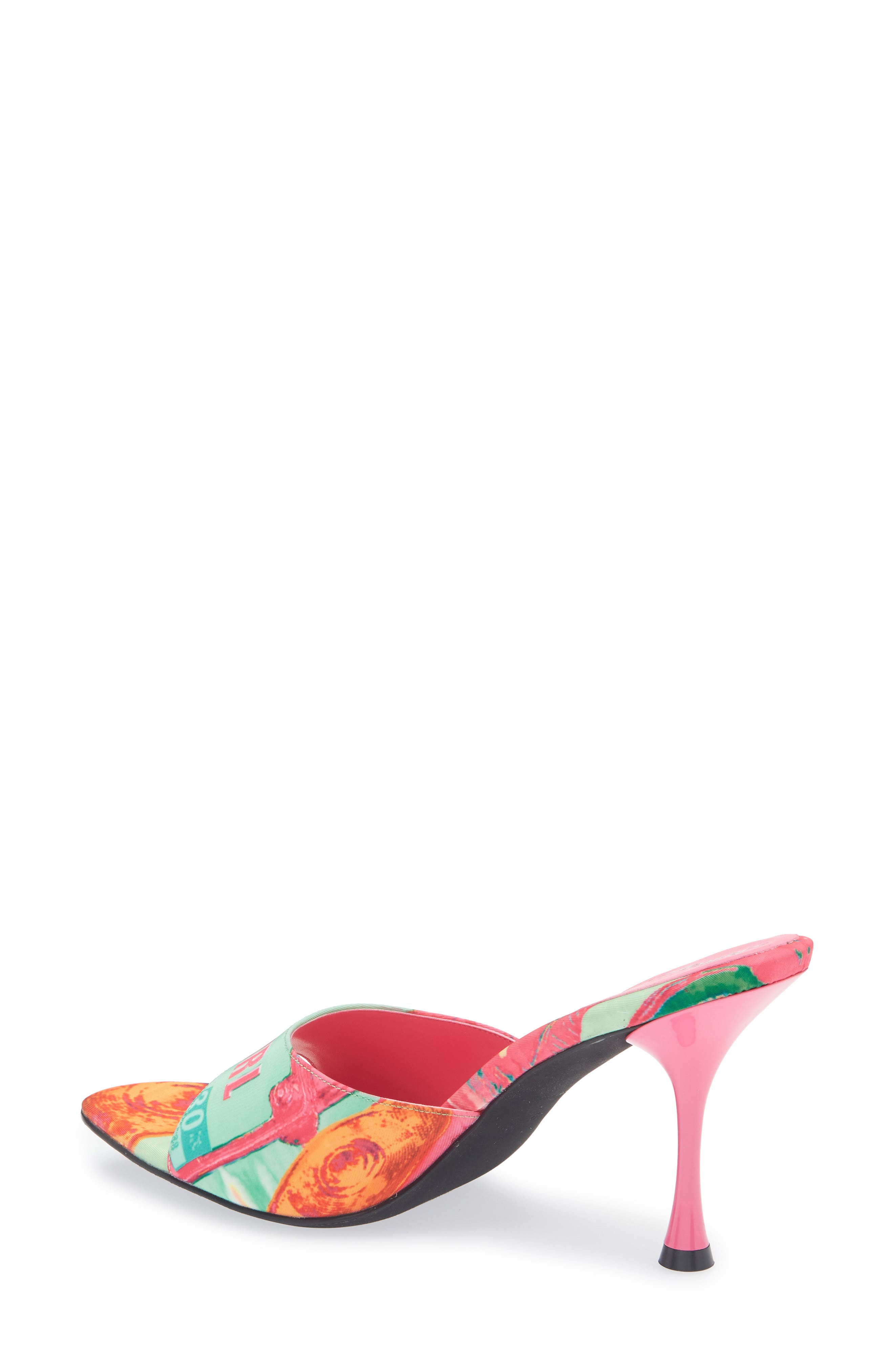 Jeffrey Campbell Agent Slide Sandal, Alternate, color, Green Bad Girl Combo