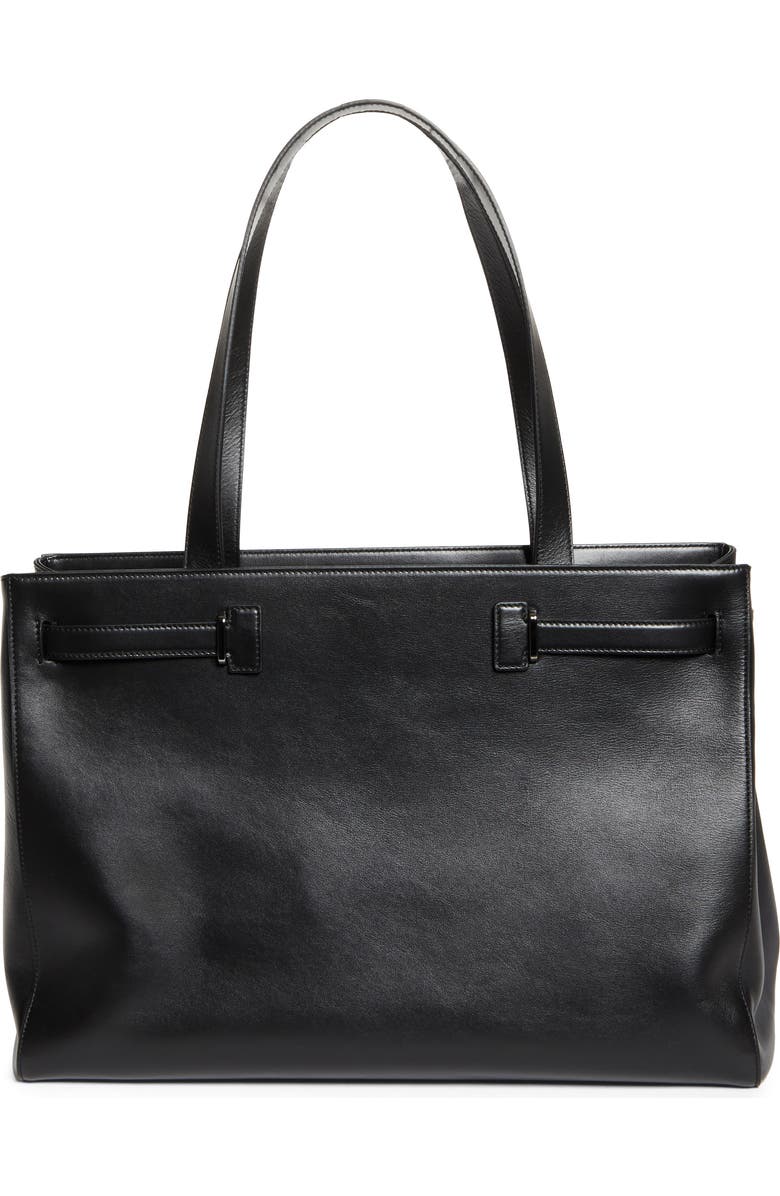 Christian Louboutin Djanis Leather East/West Tote, Alternate, color, Black