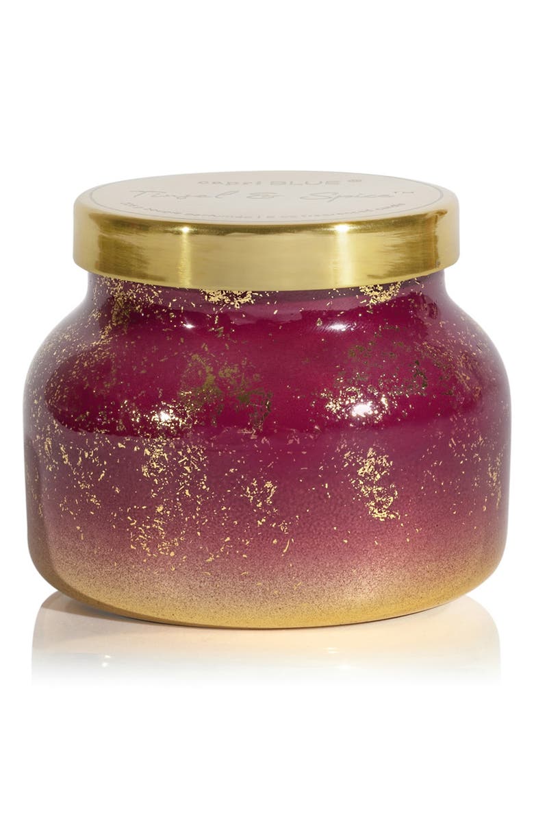 Capri Blue Tinsel & Spice Glimmer Jar Candle, Alternate, color, Tinsel & Spice