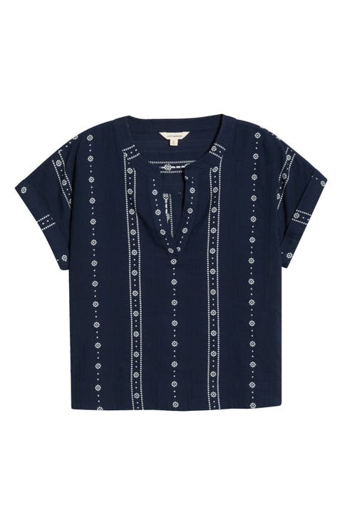 Floral Stripe Woven Shirt
