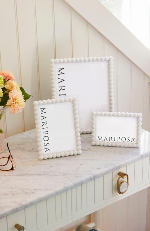 Mariposa Baubles Picture Frame In White