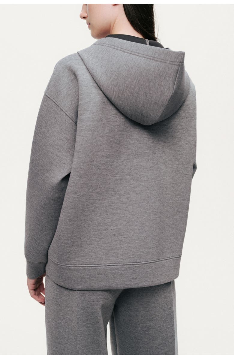 Nocturne Relaxed Zip-Up Hoodie, Alternate, color, Grey