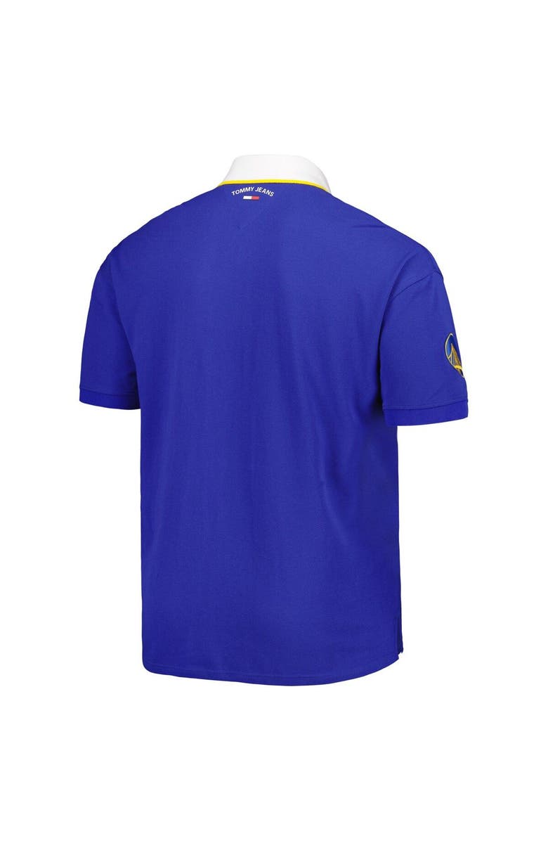 TOMMY JEANS Men's Tommy Jeans Royal Golden State Warriors Stanley Pique Polo, Alternate, color, Royal