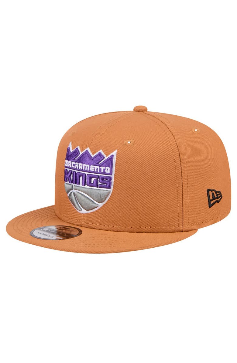 New Era Men's New Era Tan Sacramento Kings Color Pack 9FIFTY Snapback Hat, Alternate, color, Tan