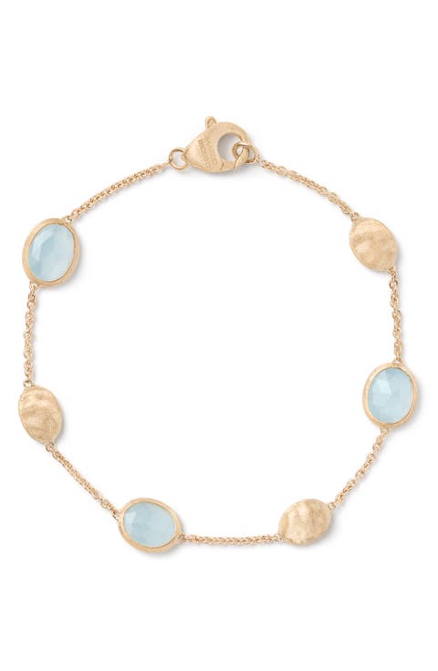 Siviglia Aquamarine Station Bracelet