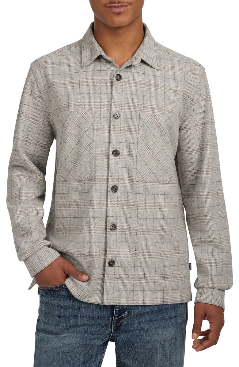 DKNY SPORTSWEAR Jayde Shirt Jacket, Main, color, Tofu