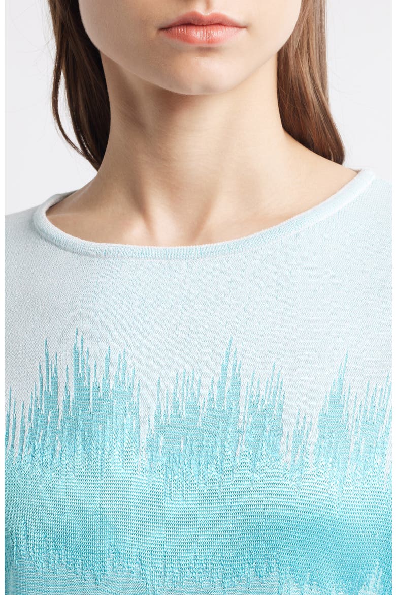 Soft Knit Wavelength Tunic, Alternate, color, CALYPSO BLUE/WHITE