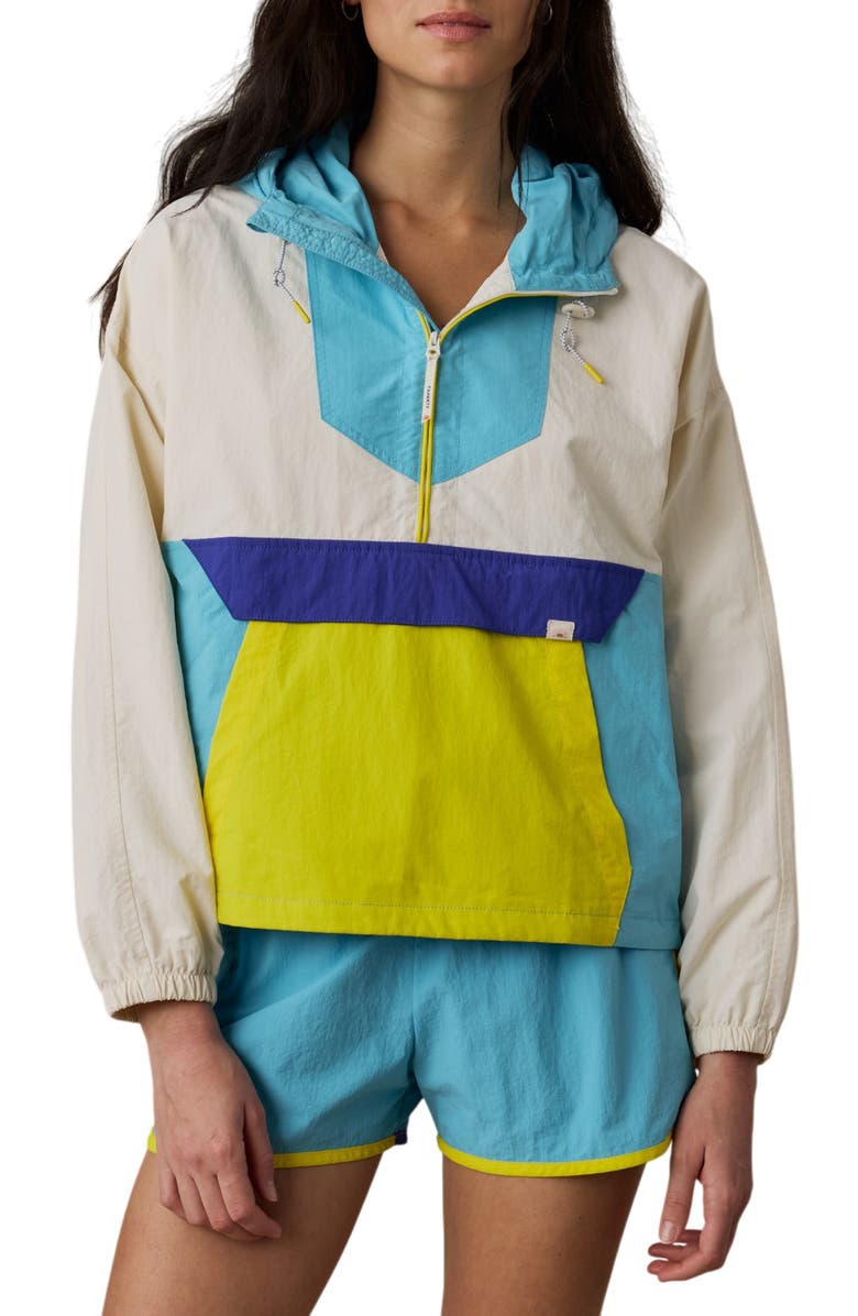 Faherty Shorelite Active Windbreaker Jacket, Main, color, Blue Fin Bay