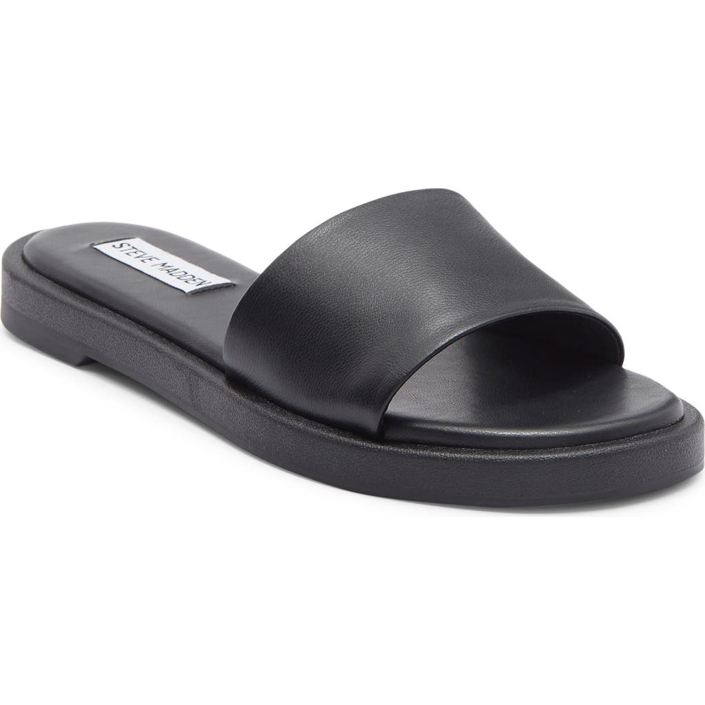 Steve Madden Riplee Slide Sandal In Black
