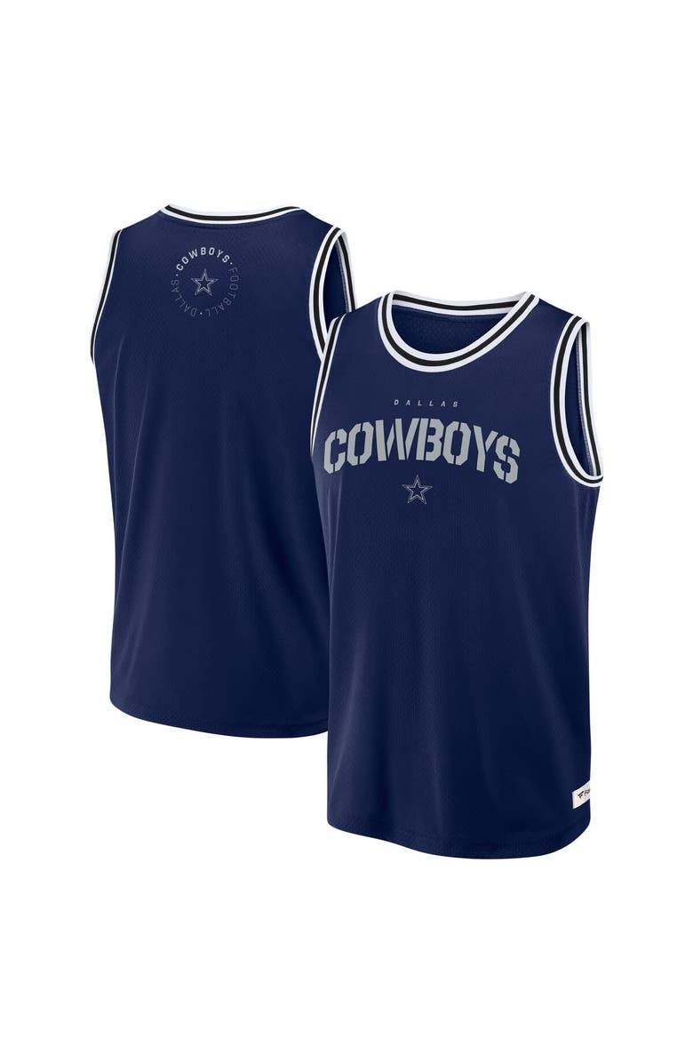 FANATICS Men's Fanatics Navy Dallas Cowboys Elements Future Ground Jersey Tank Top, Main, color, Navy