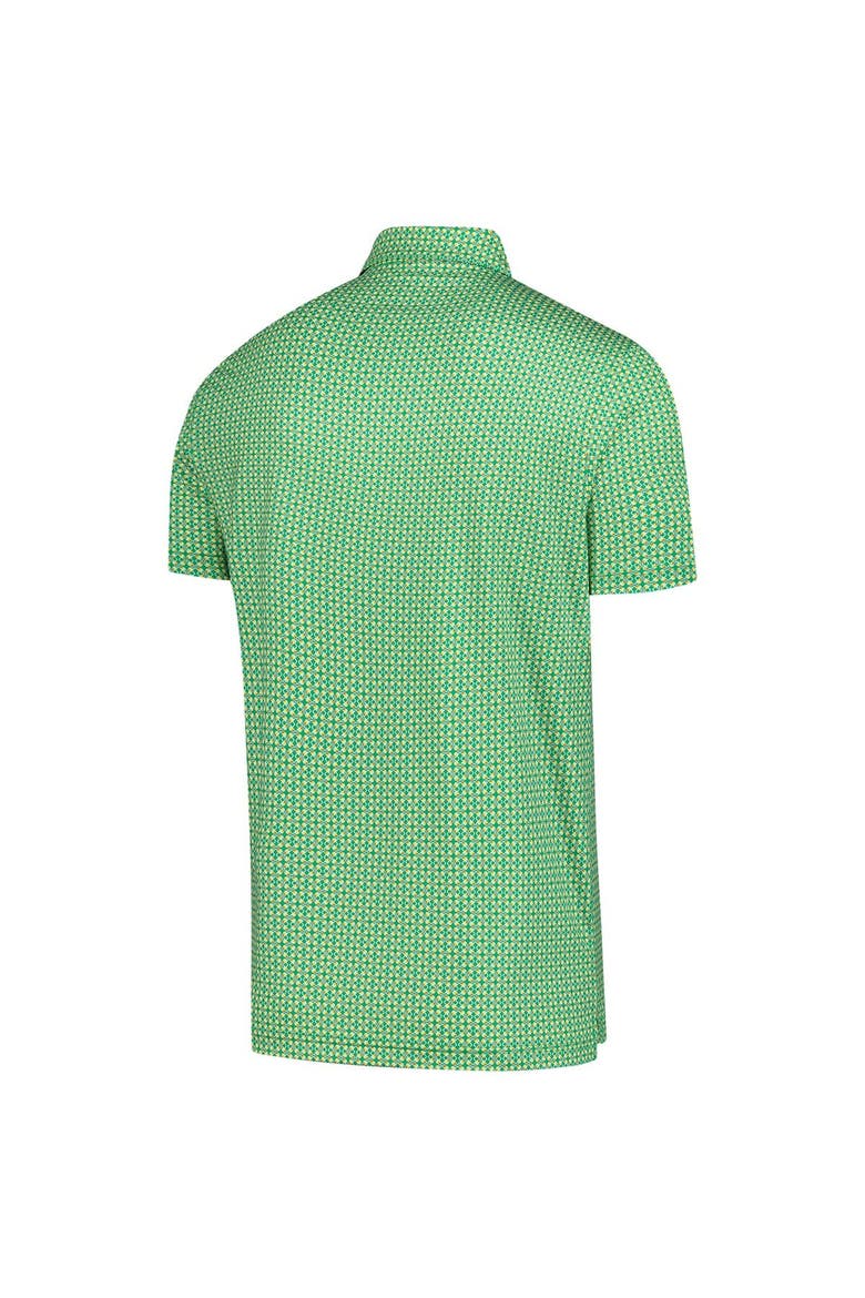 Men's  Green Bay Hill Exclusive Arnold Palmer Umbrella Geo Print Polo, Alternate, color, Green